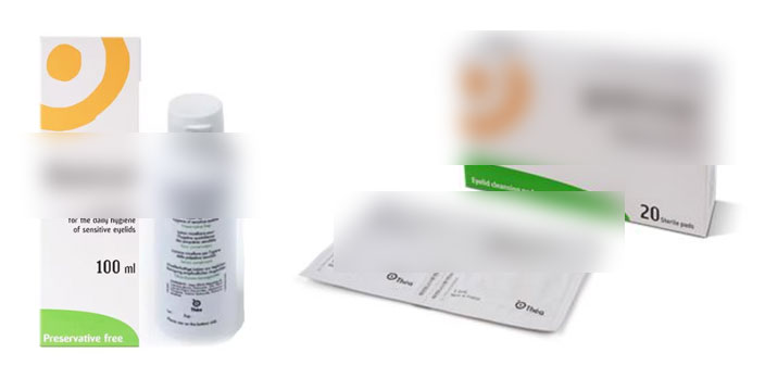 Eyelid cleanser bottle and sterile cleansing wipes for unclogging meibomian glands